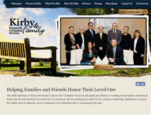 Tablet Screenshot of kirbyandfamily.com